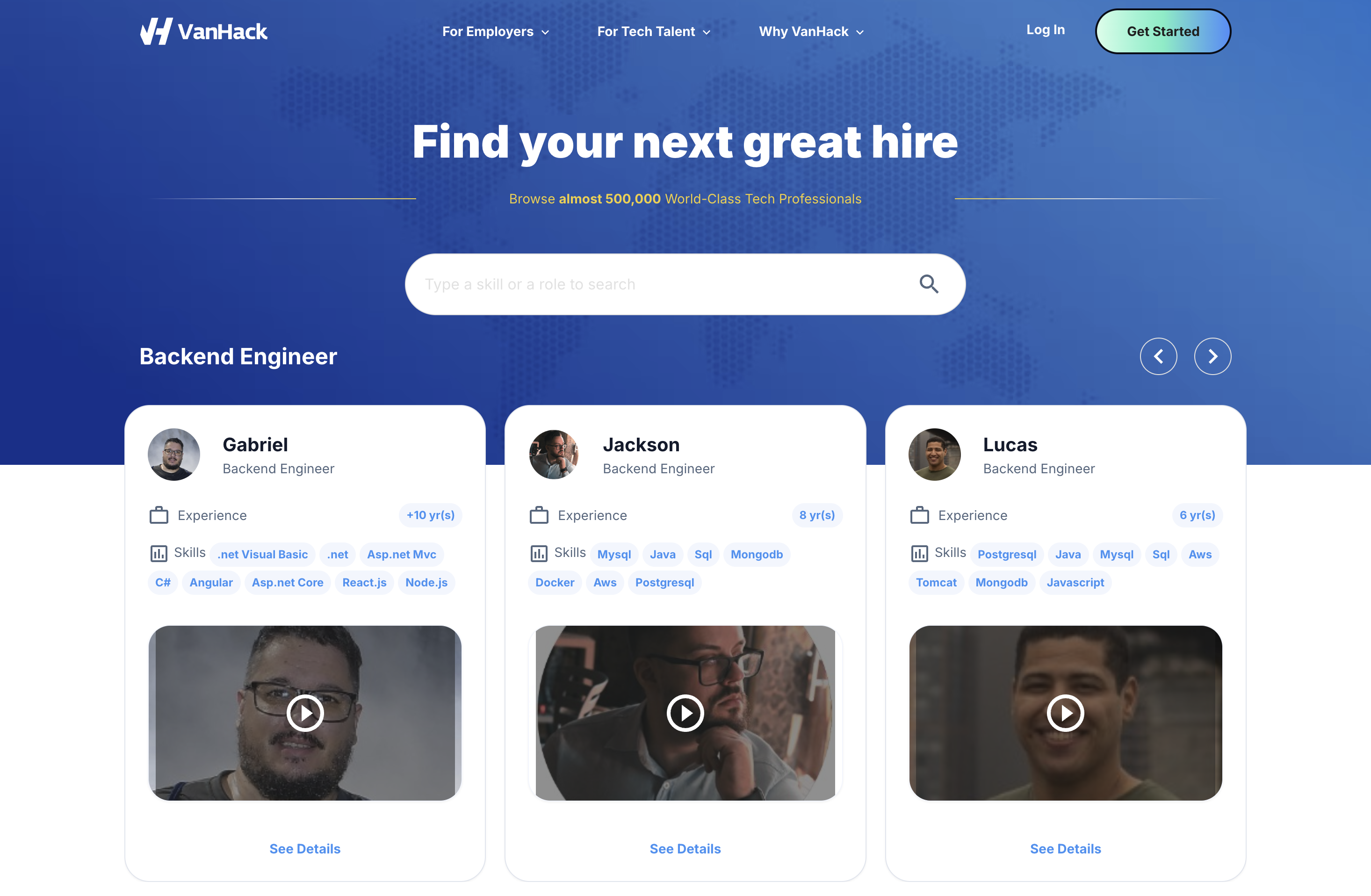 VanHack Recruiting Platform