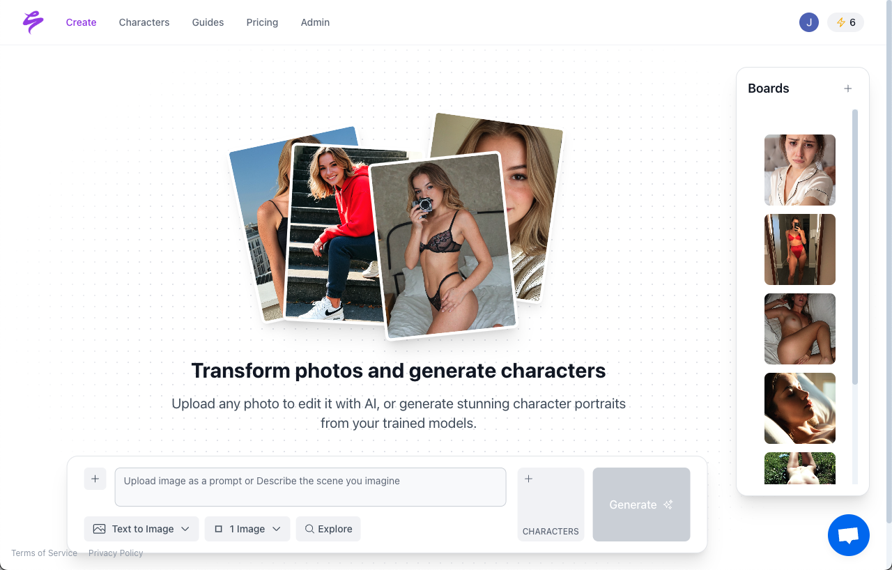 Upload any image and generate hyper-realistic photos, videos, and voice in your likeness.