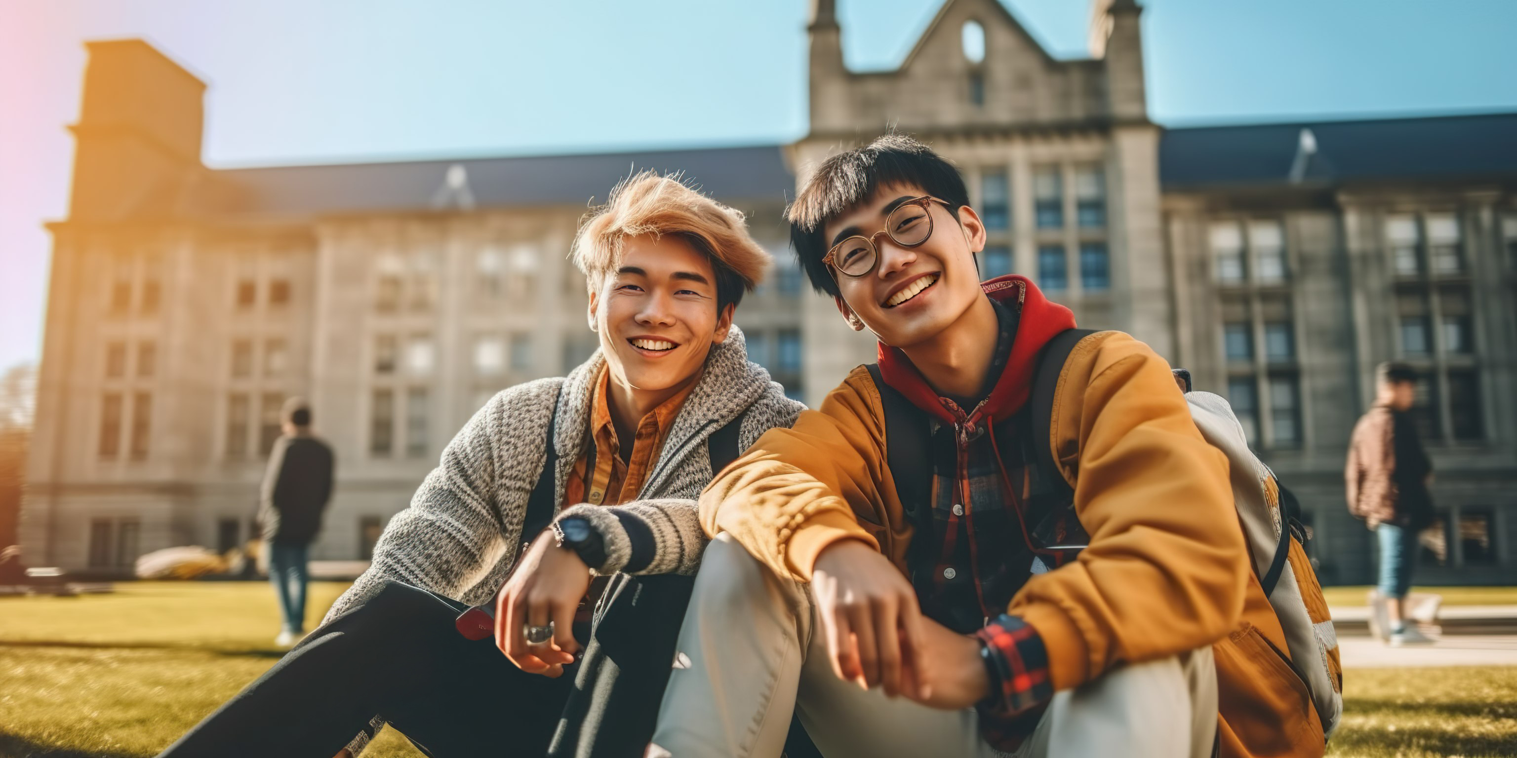 Alunos durante programa de intercâmbio