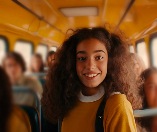 Estudante durante intercâmbio de high school no exterior