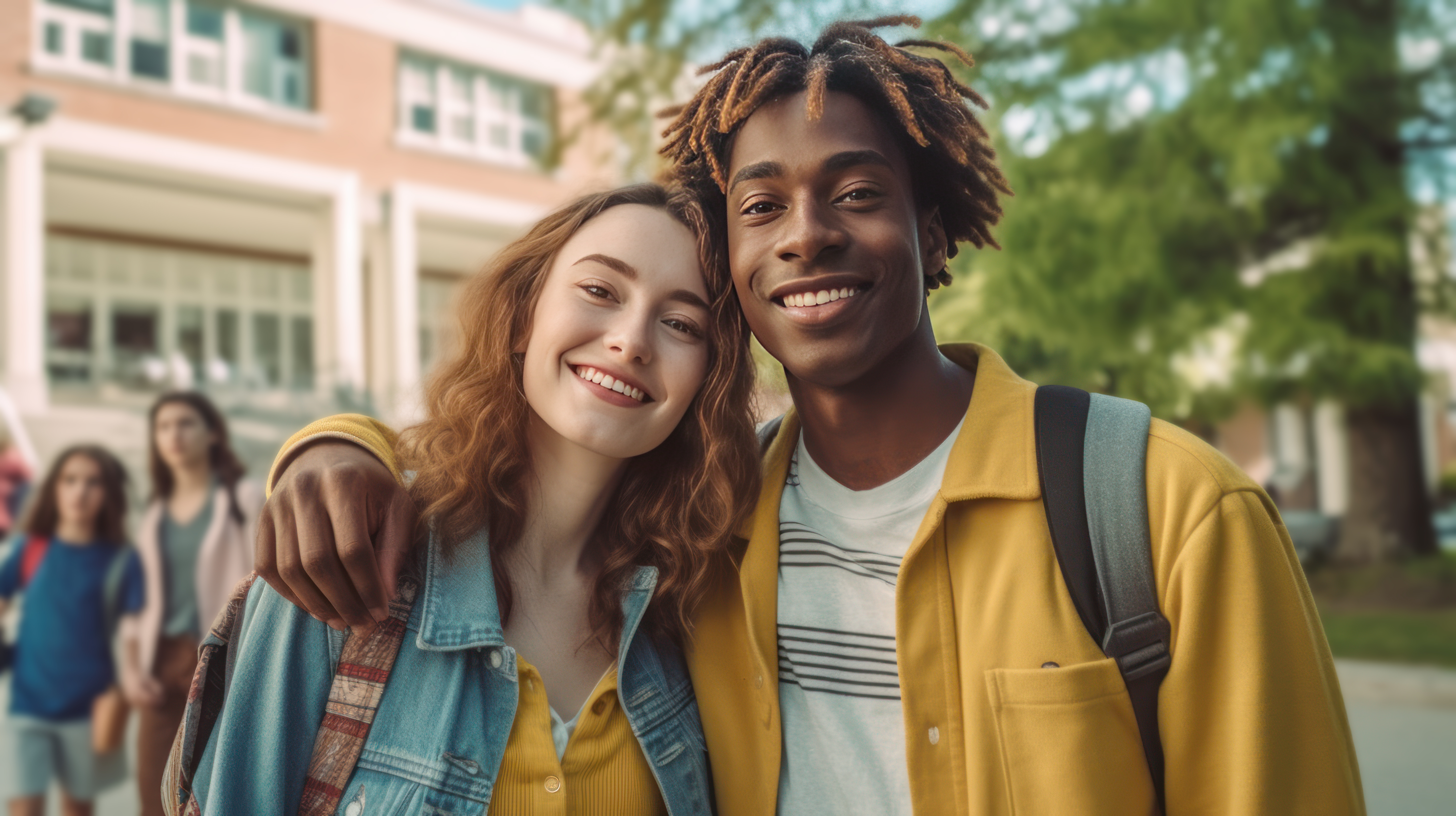 Estudantes durante programa de intercâmbio no exterior