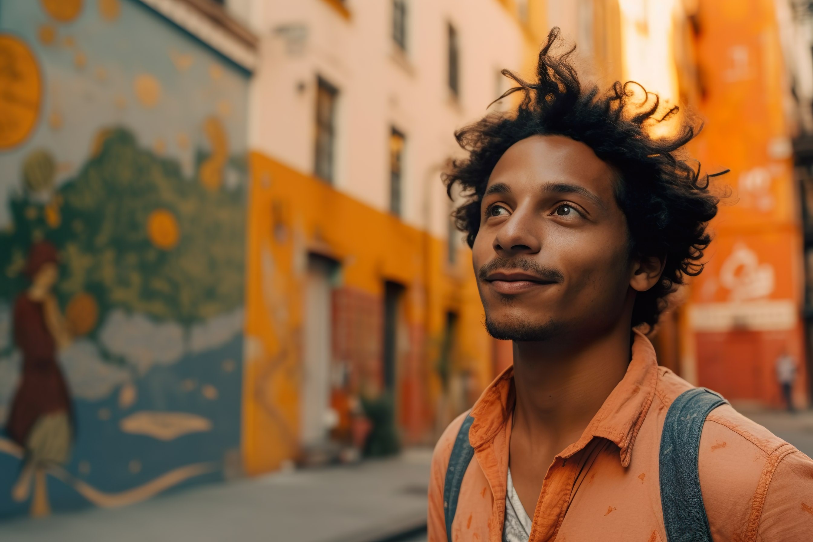 Estudante brasileiro durante programa de intercâmbio no exterior