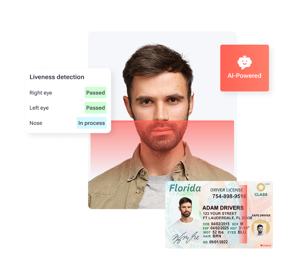 Expanding upon the Basic package, IDVerify Plus includes a critical Liveness feature, ensuring the person present matches the photo on the ID through sophisticated facial recognition technology. This advanced level of verification is ideal for high-security needs.
