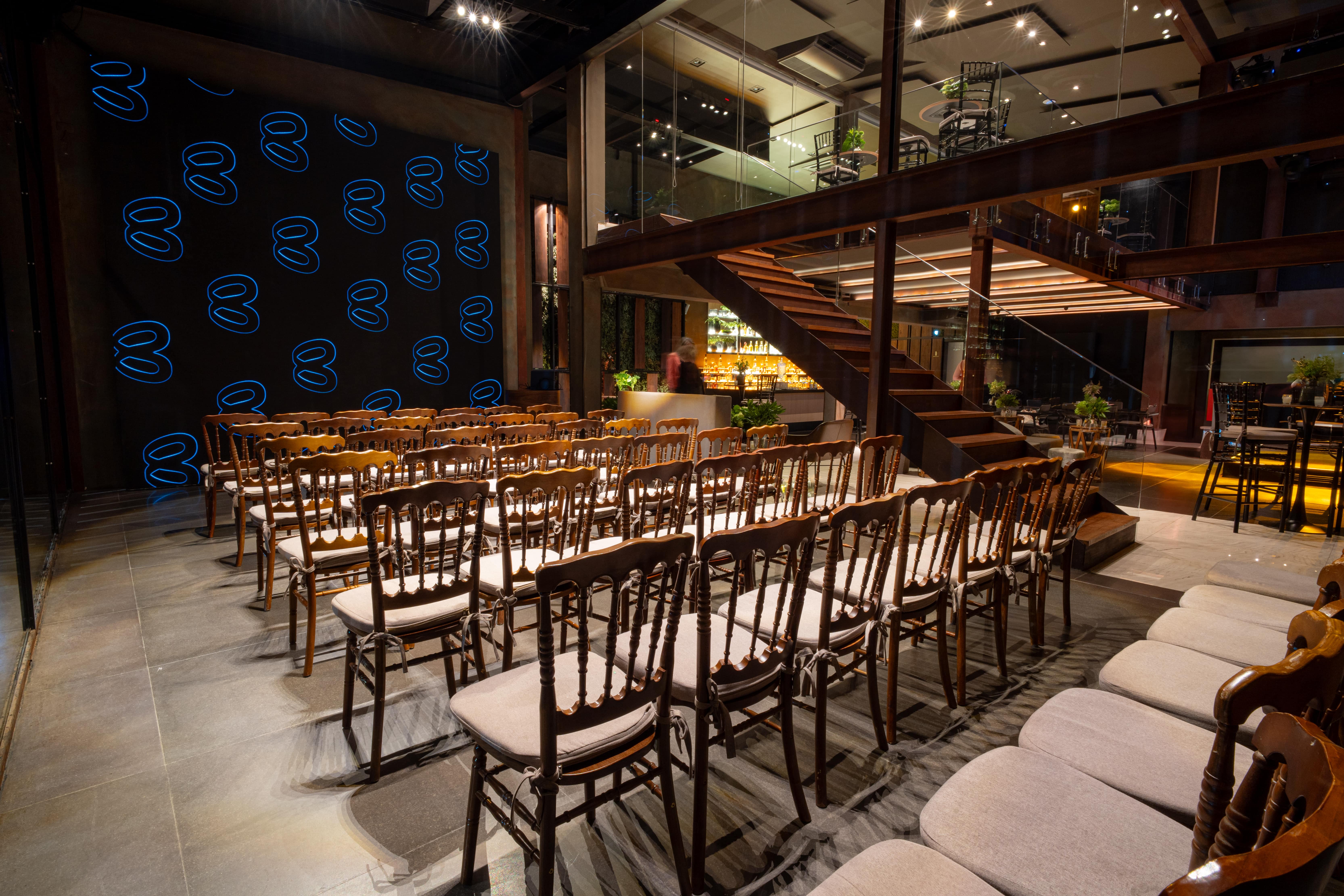 Evento corporativo realizado no espaço Bisutti Viale 441