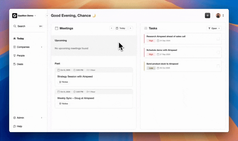 Build people lists automatically with Coffee AI CRM Agent