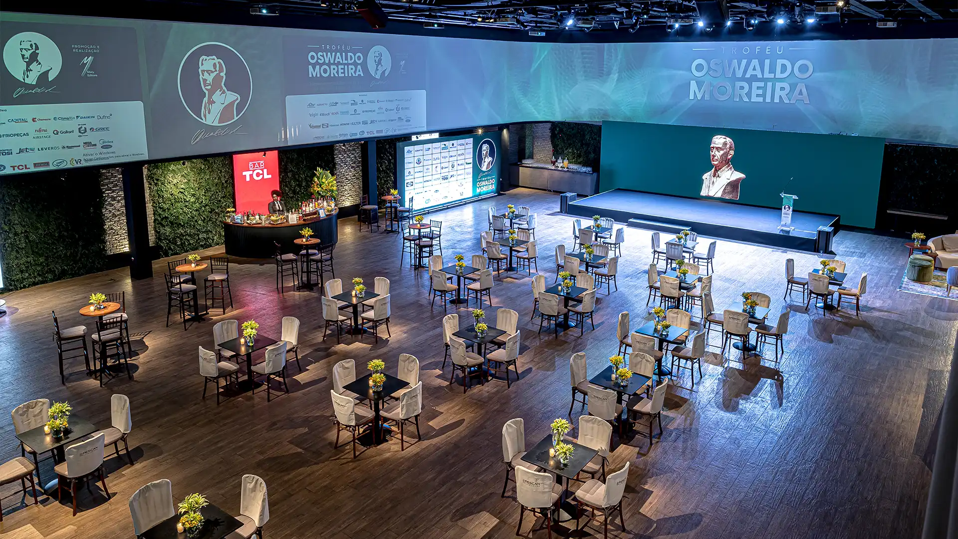 Evento corporativo realizado no espaço Casa Bisutti