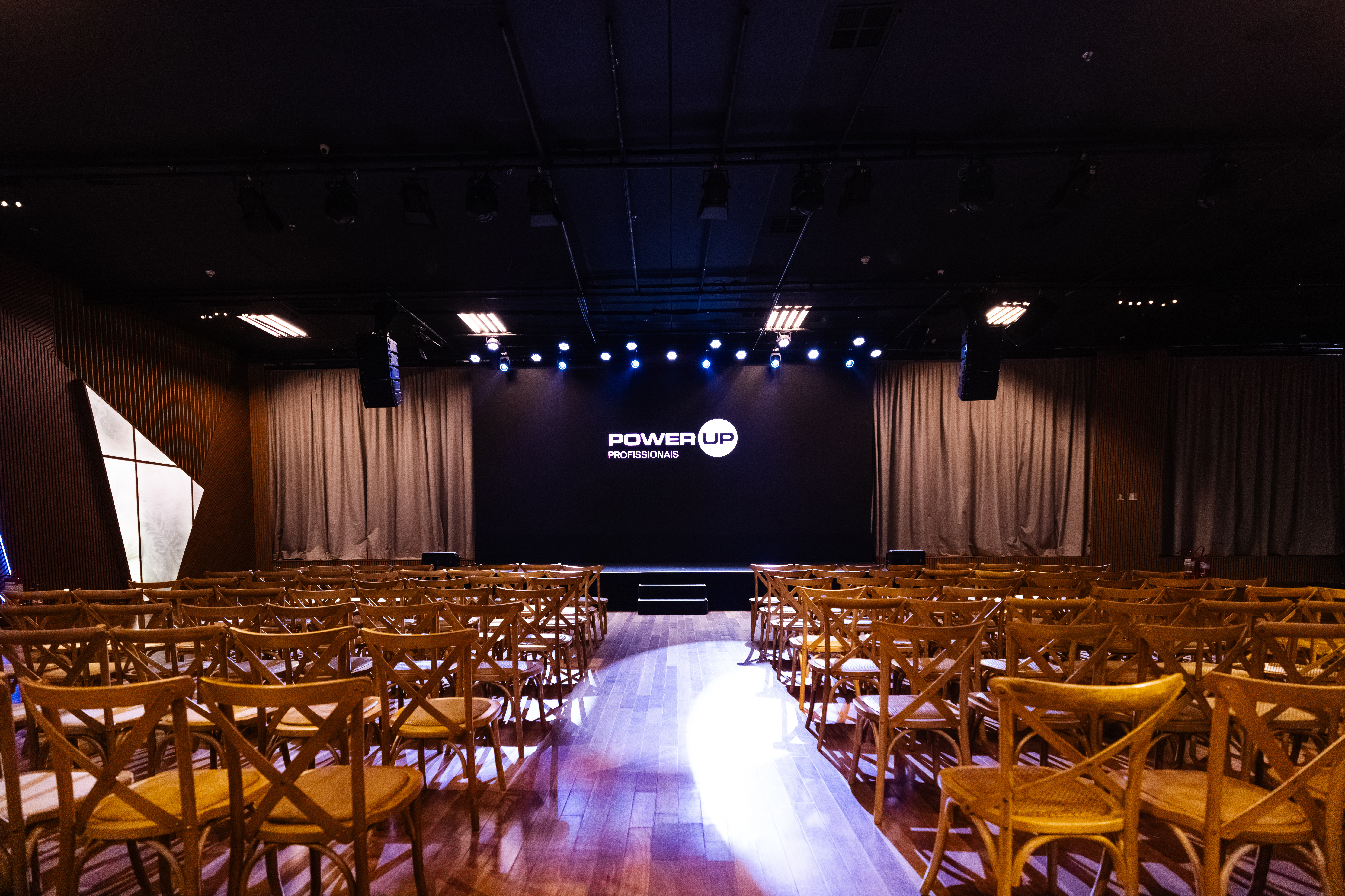 Evento corporativo realizado no espaço Bisutti Boulevard JK