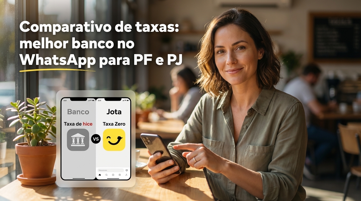 Comparativo de taxas: melhor banco no WhatsApp para PF e PJ