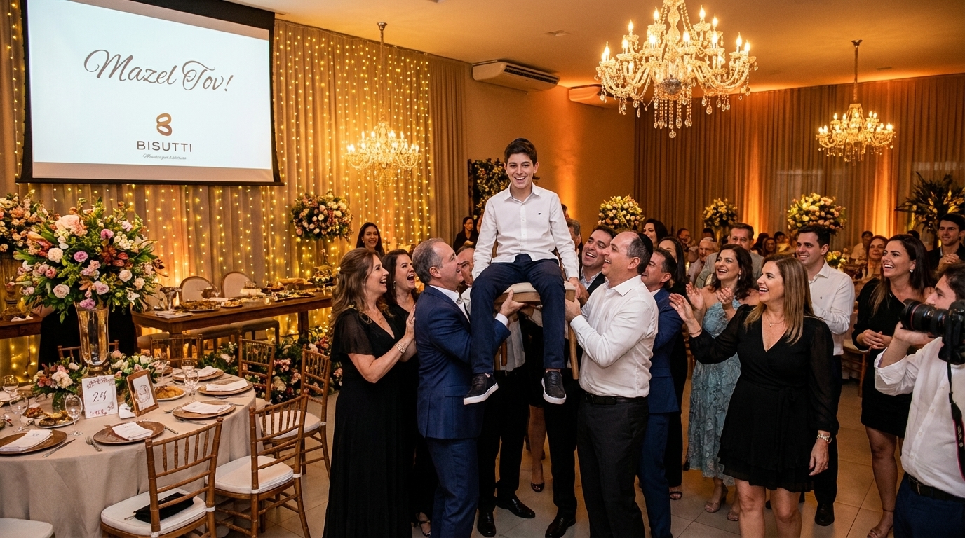 Espaço personalizado para Bar Mitzvah e Bat Mitzvah em 2026