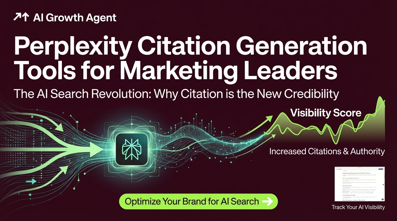 Perplexity Citation Generation Tools for Marketing Leaders