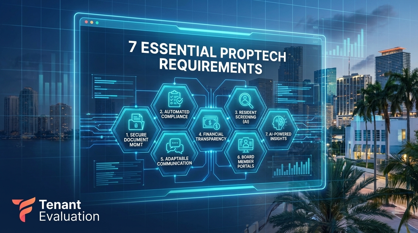 7 Essential PropTech Requirements Florida HOAs Can't Ignore