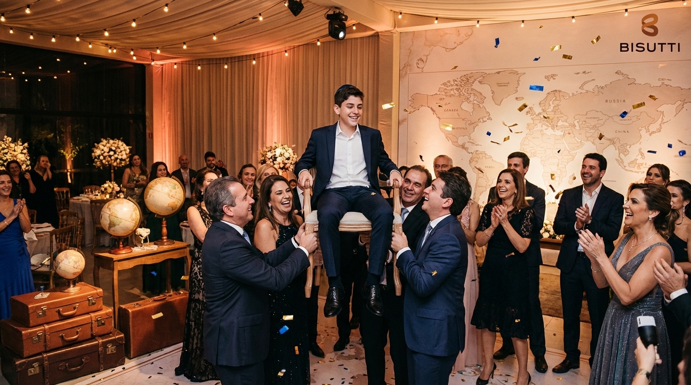 Bar Mitzvah Temático Sob Medida 2026 | Guia Bisutti