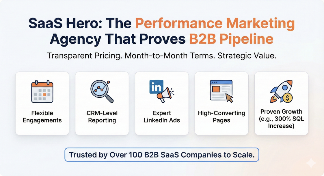 SaaS Hero: Trusted by Over 100 B2B SaaS Companies to Scale