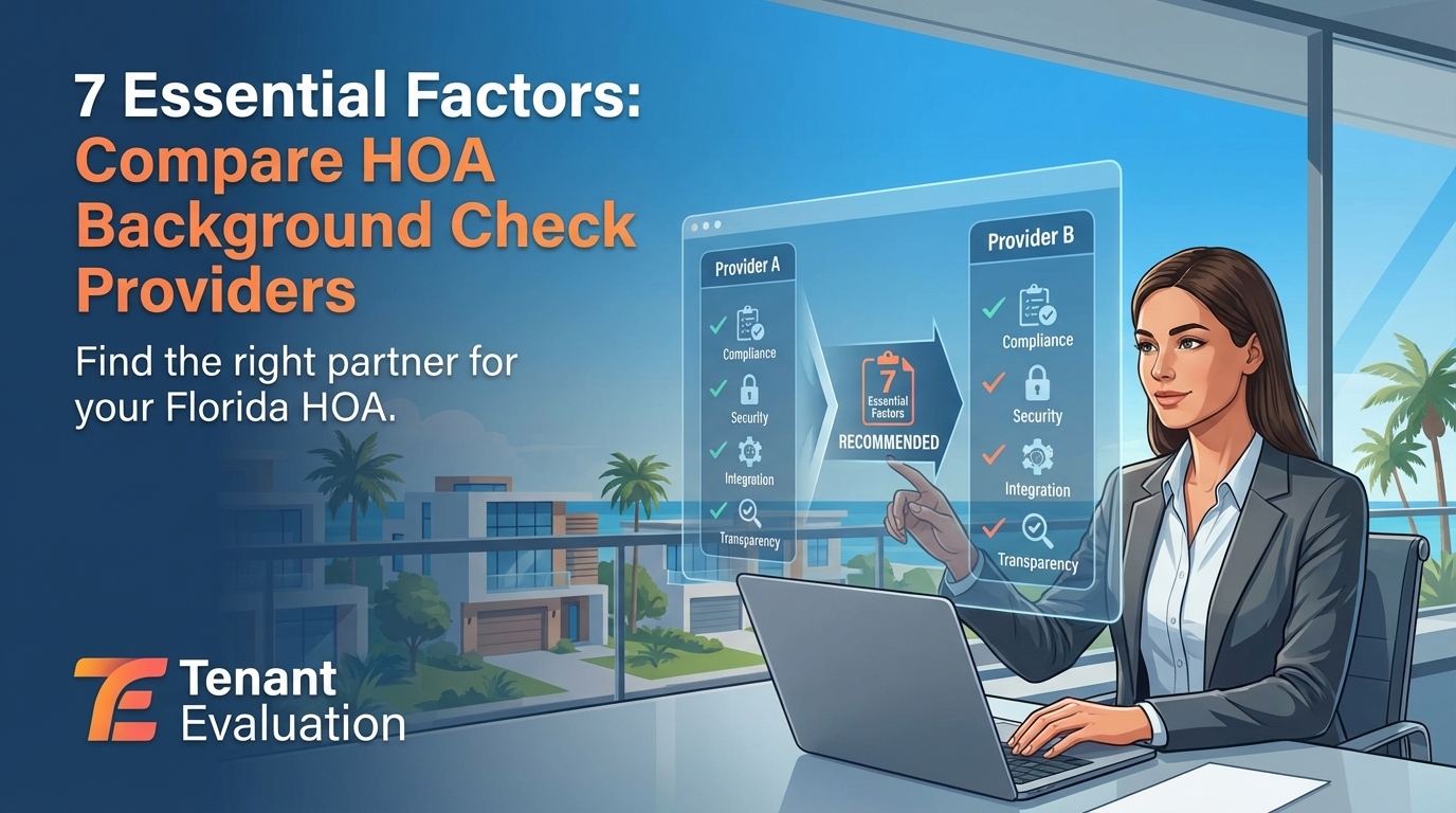 7 Essential Factors: Compare HOA Background Check Providers