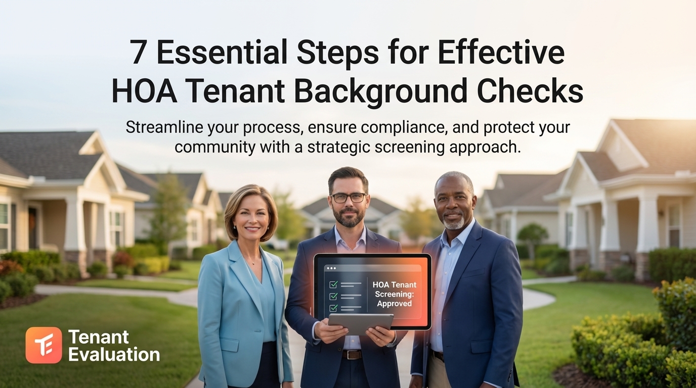 7 Essential Steps for Effective HOA Tenant Background Checks