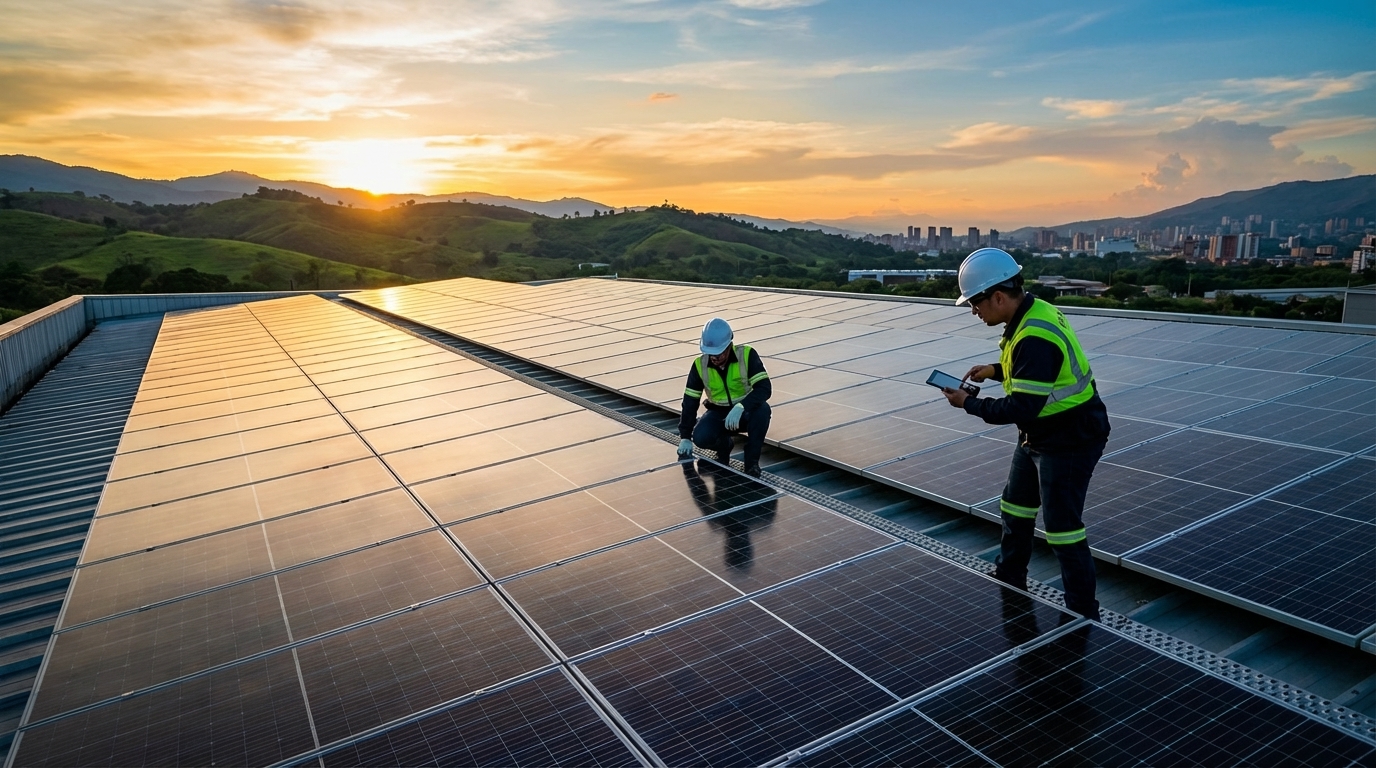 Cuánto ahorran los paneles solares en industrias colombianas