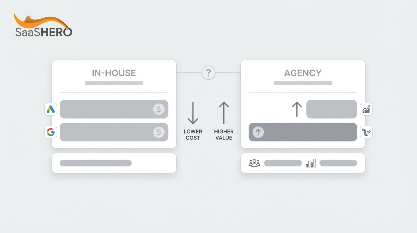 Google Ads Management Cost: In-House vs Agency for B2B SaaS
