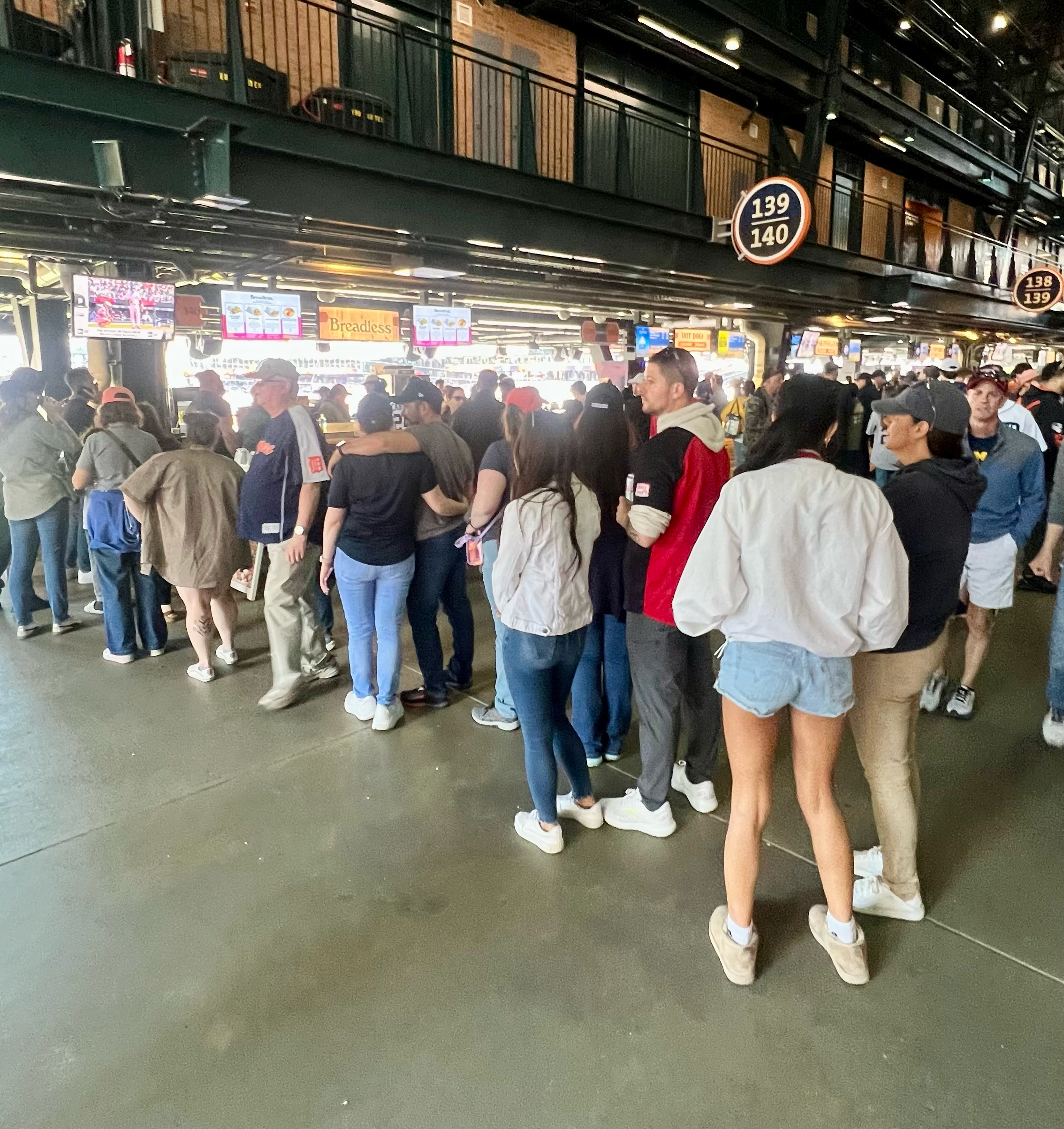 Breadless location in Section 140 at Detroit Tigers Comerica Park