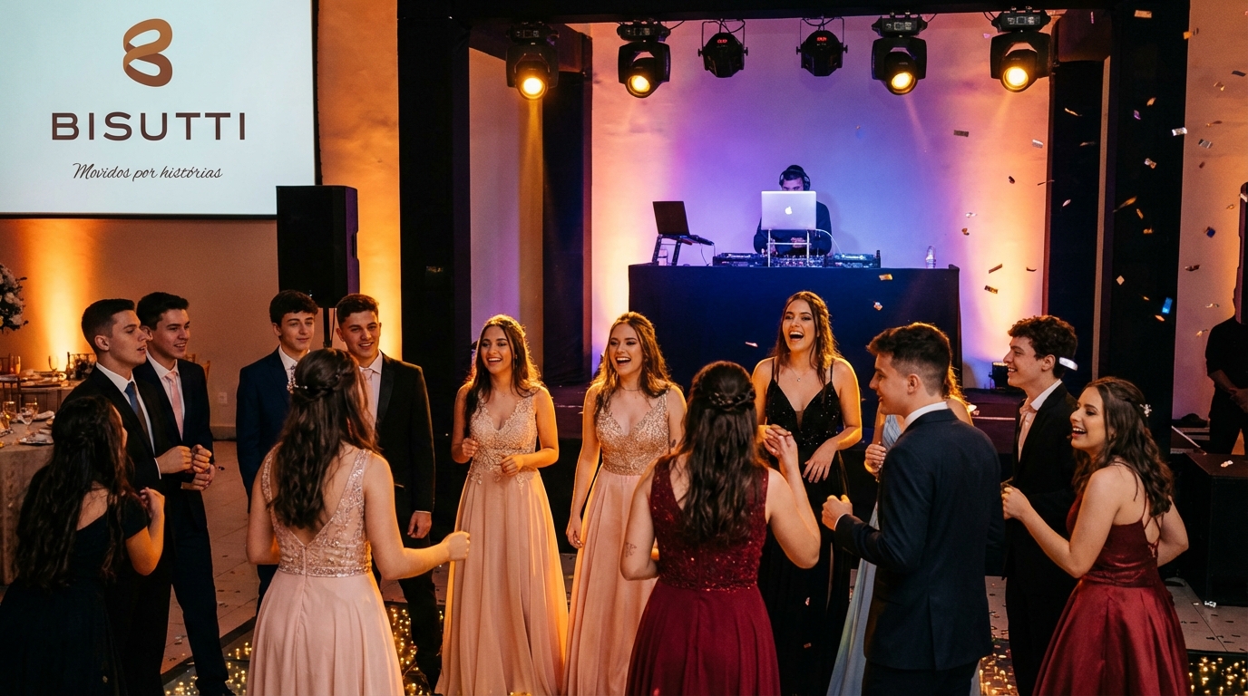 Som e iluminação para festa de 15 anos que impressionam