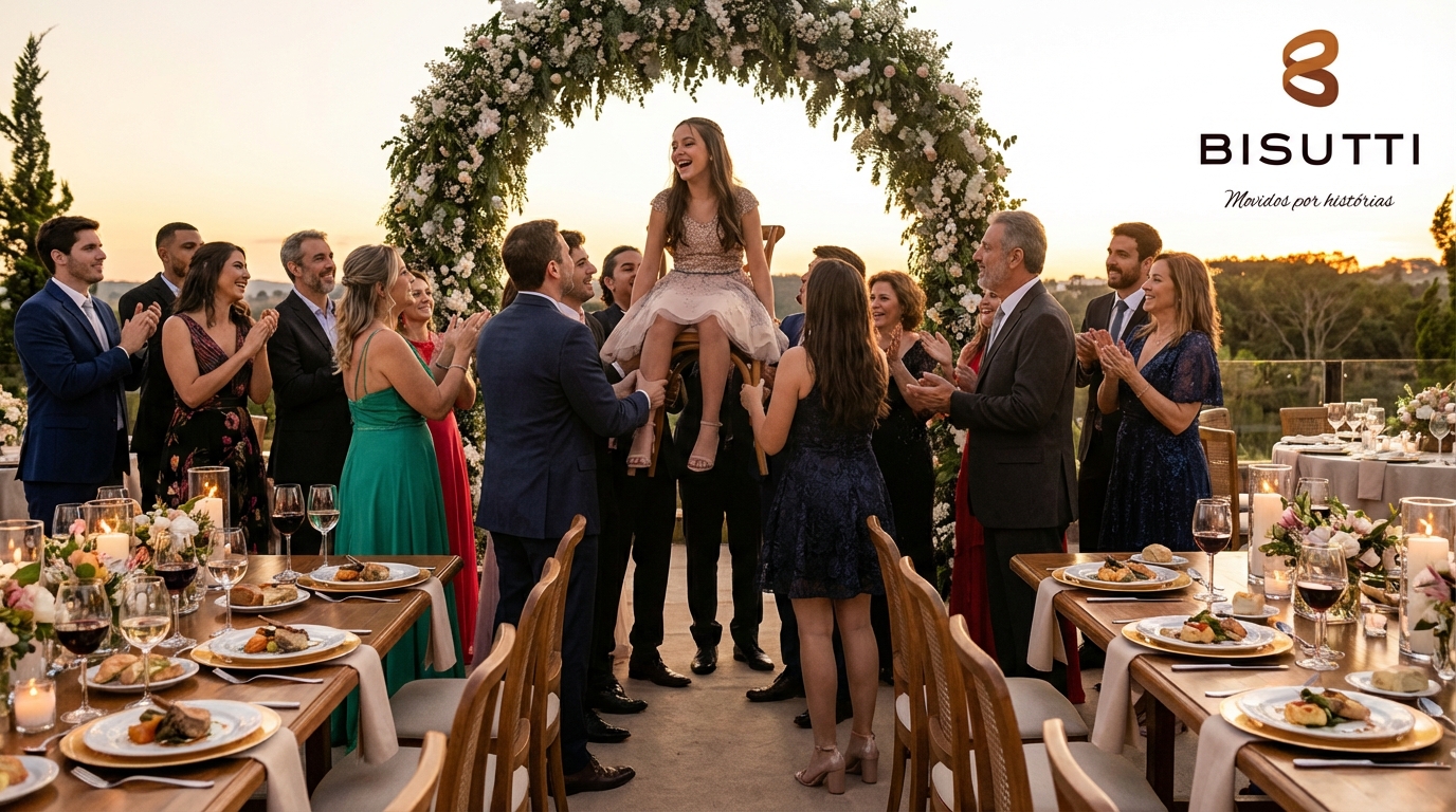 Bat mitzvah personalizada com alta gastronomia em 2026