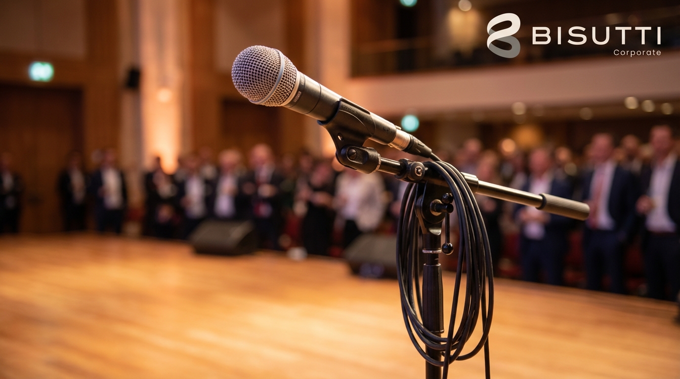 Soluções audiovisuais integradas para eventos premium