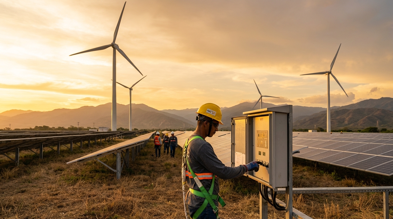 Alternativas a energía solar para industrias en Colombia