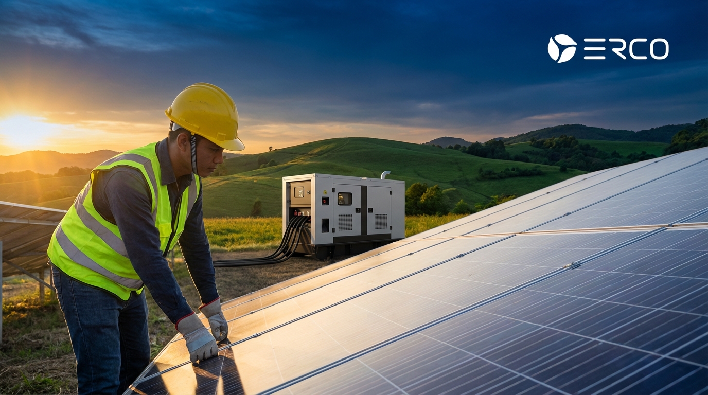 Energía solar vs generadores diésel en empresas de Colombia