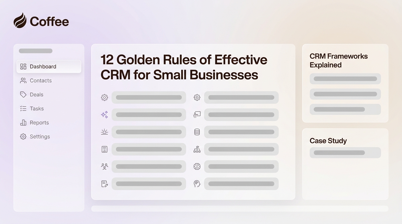12 Golden Rules of Effective CRM for Small Businesses