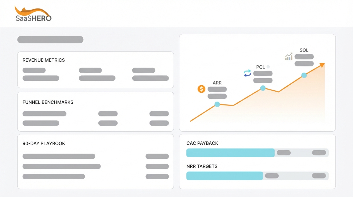 Revenue Conversion Metrics Playbook for B2B SaaS [2026]