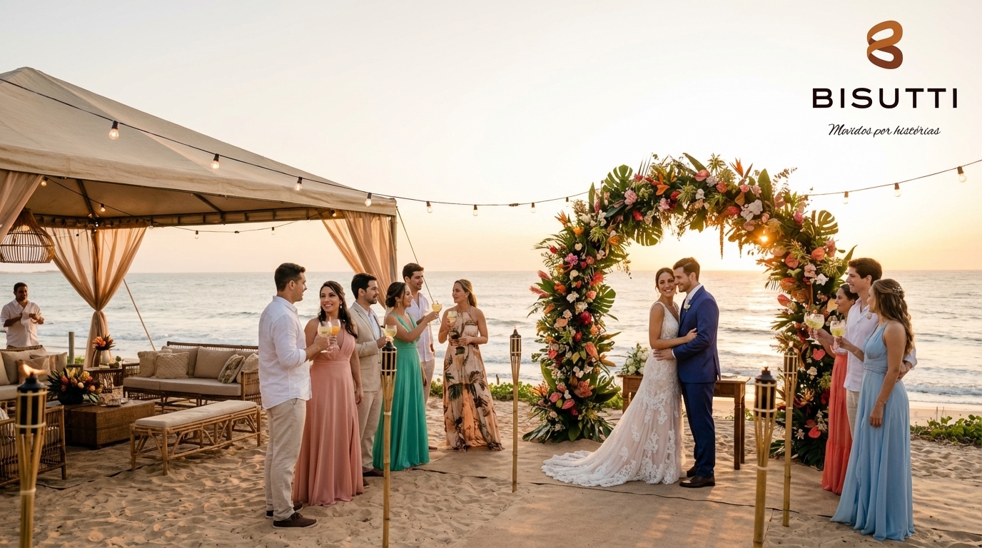 Ideias de casamento de luxo na praia no Brasil