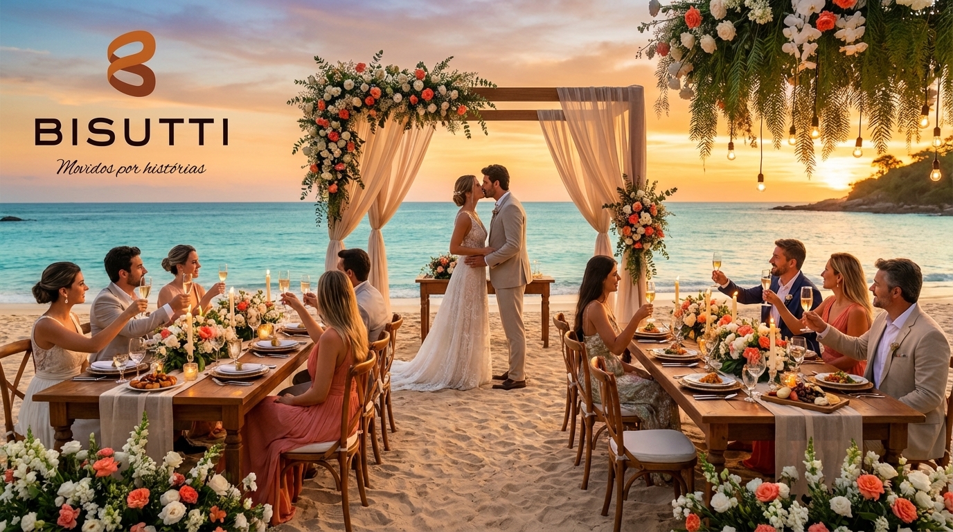 Casamento pé na areia sofisticado: ideias no Brasil