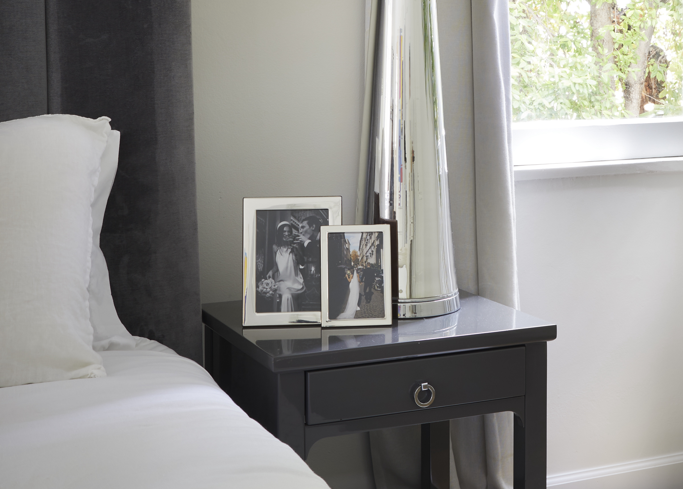 Wedding photos displayed with Lexington Sterling and Park Sterling frames