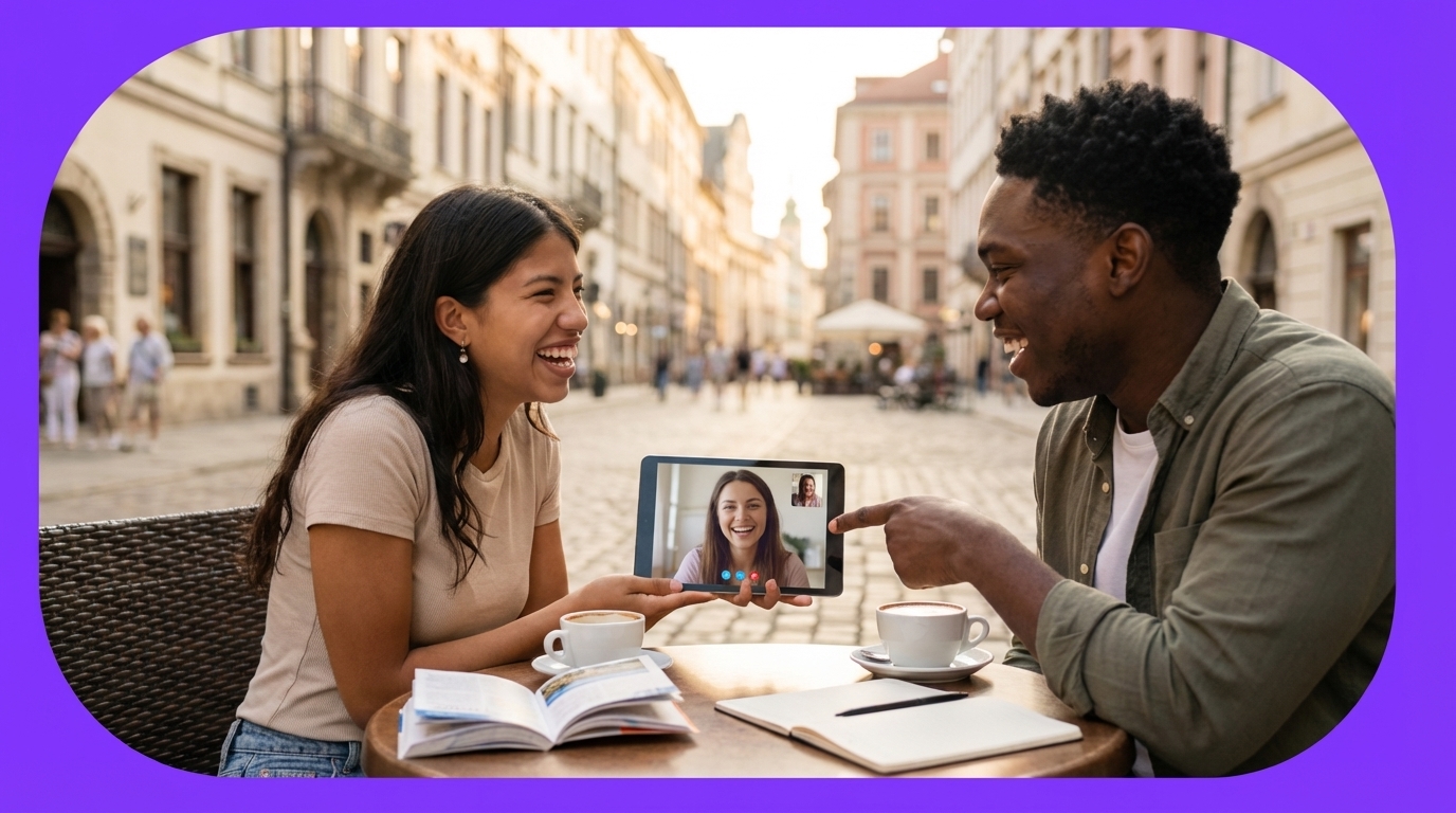 Cómo practicar inglés online para viajes con nativos 