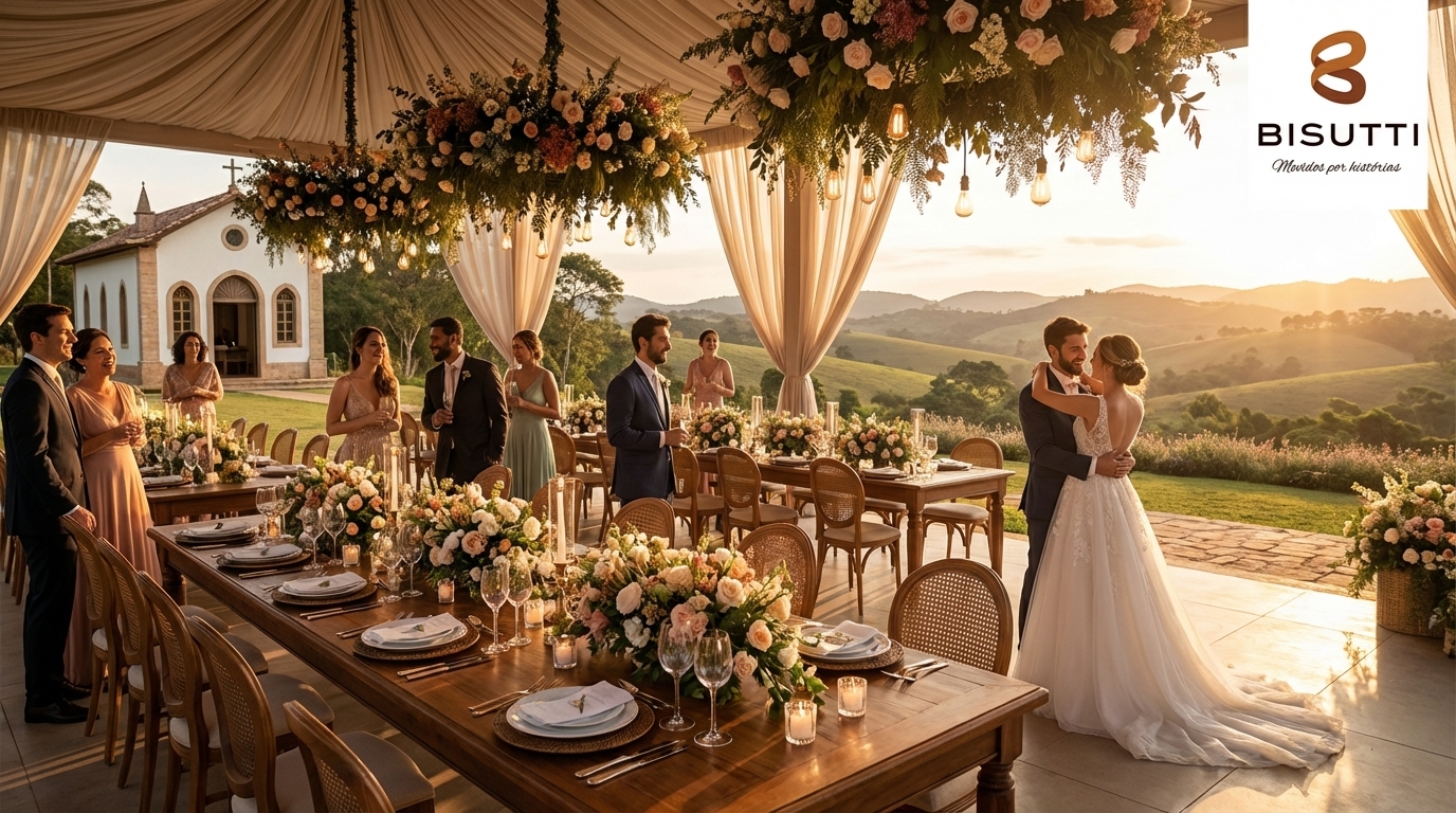 Ideias de casamento de luxo em fazenda no Brasil
