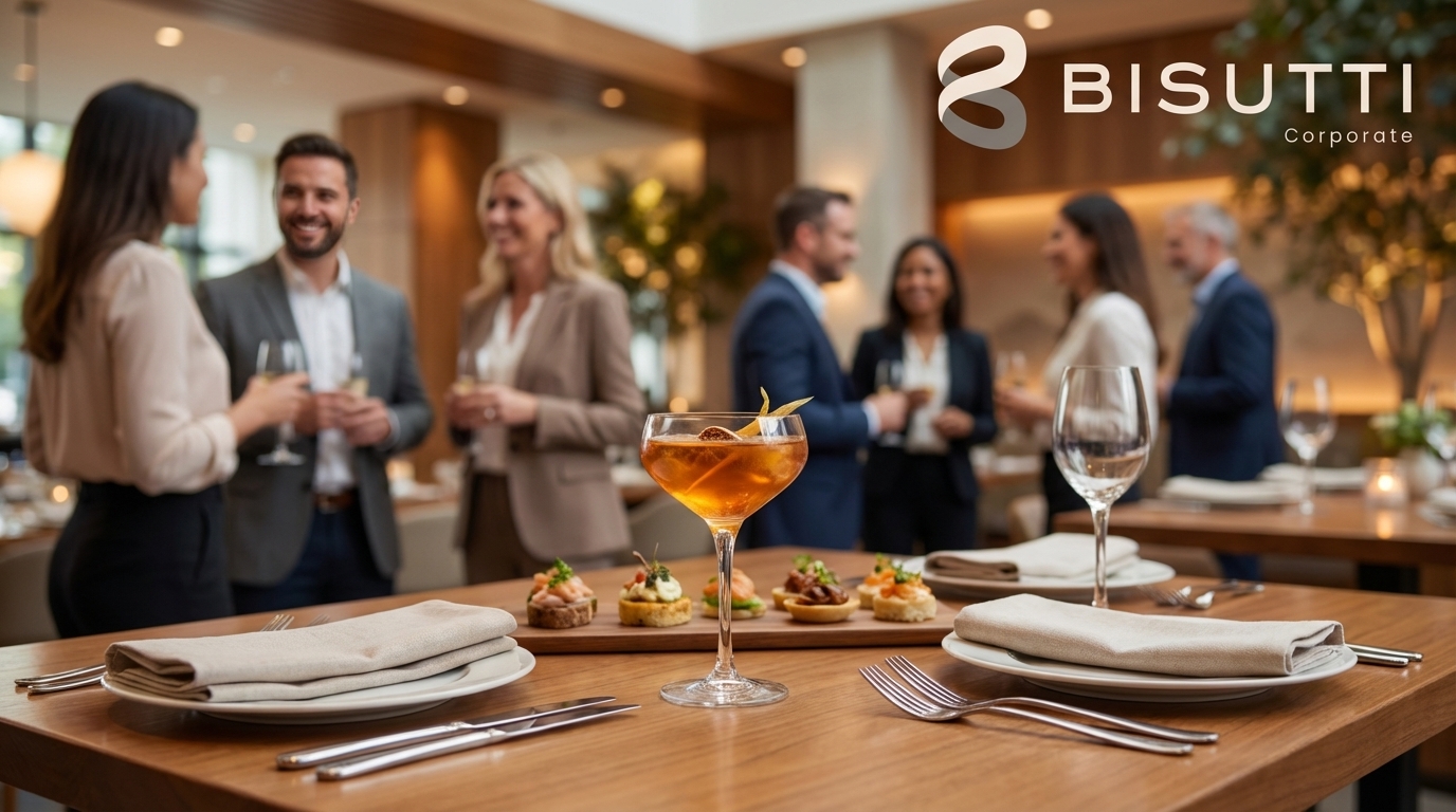 Coquetel corporativo Berrini: solução 360º Bisutti Corporate