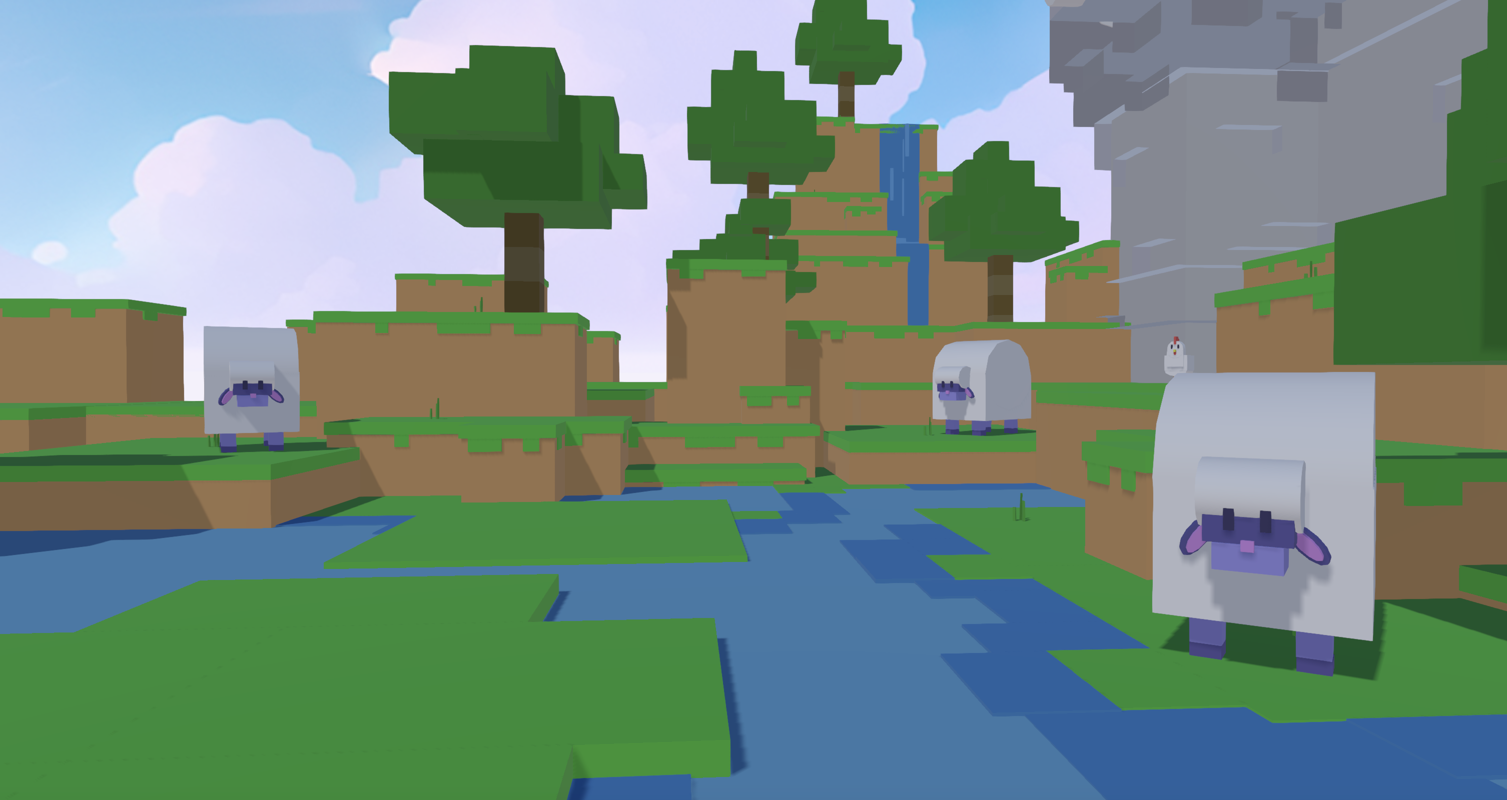 Assets and world generated through Nilo's a browser-based 3D creation platform built for Roblox creators and game developers