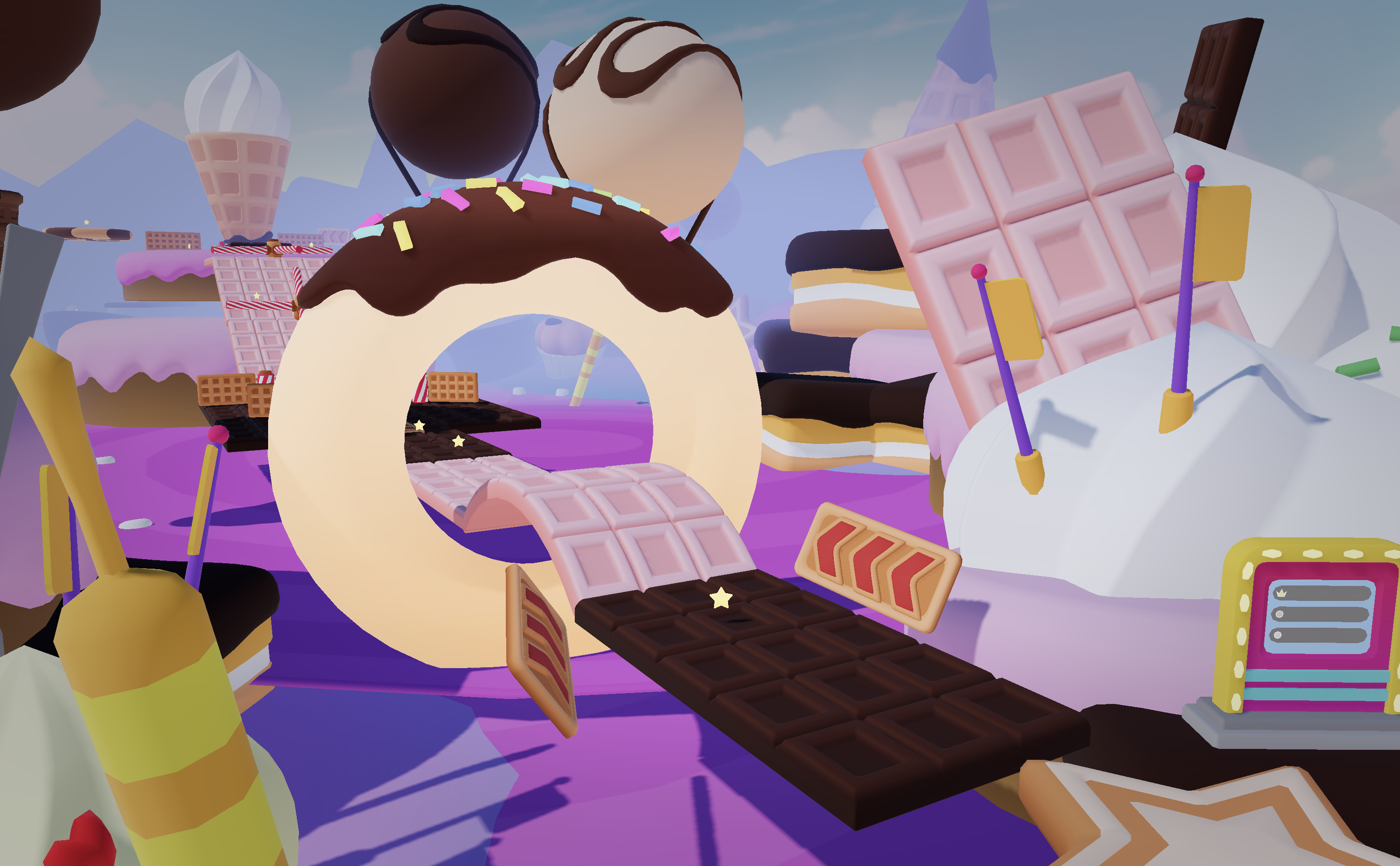 Obby course generated through Nilo's a browser-based 3D creation platform built for Roblox creators and game developers