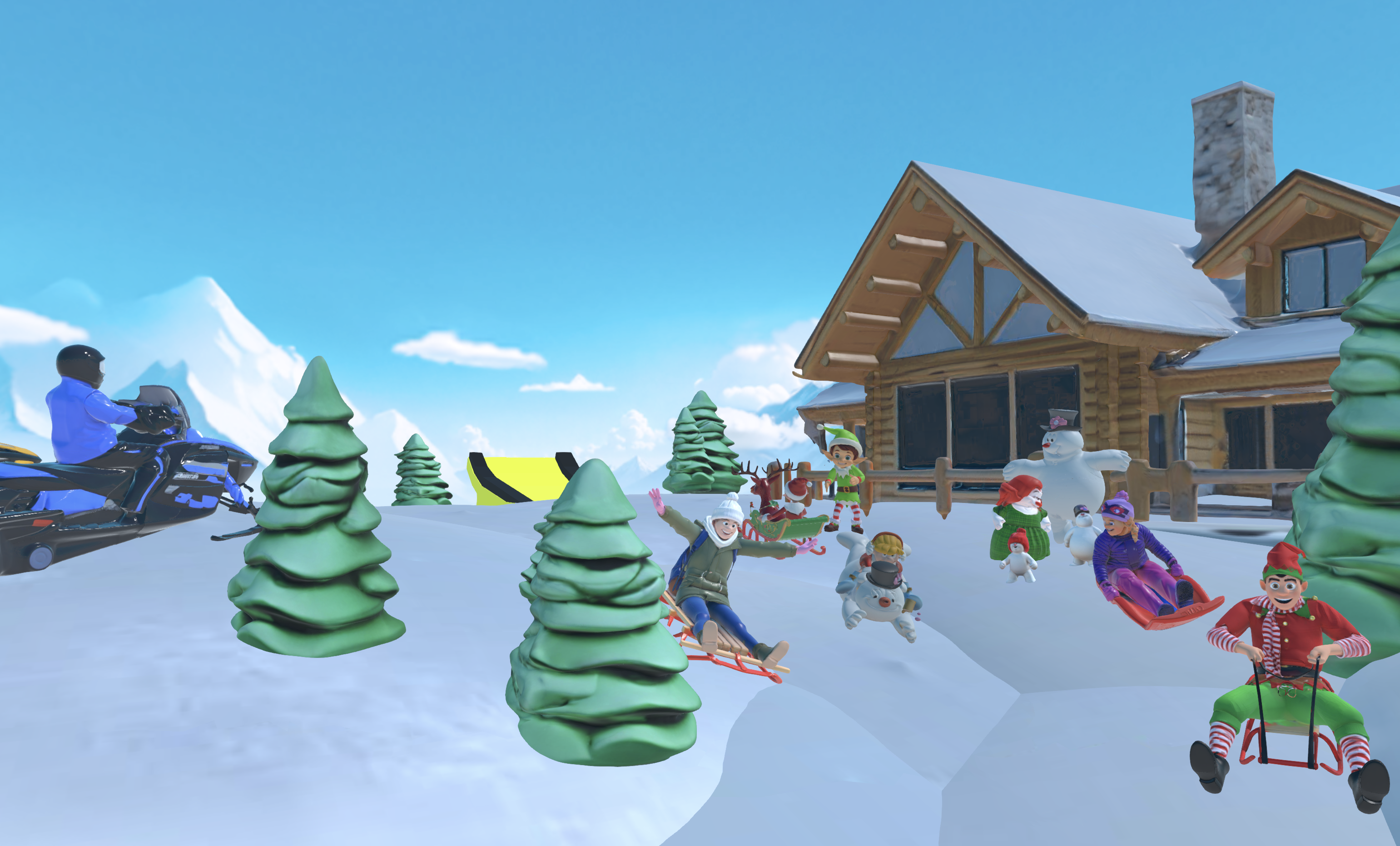 Characters and world generated through Nilo's a browser-based 3D creation platform built for Roblox creators and game developers