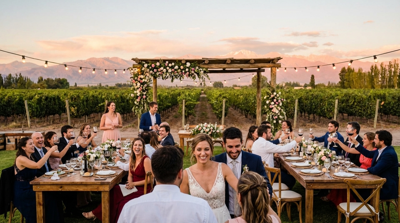 Melhores locais para casamento em Mendoza: guia completo