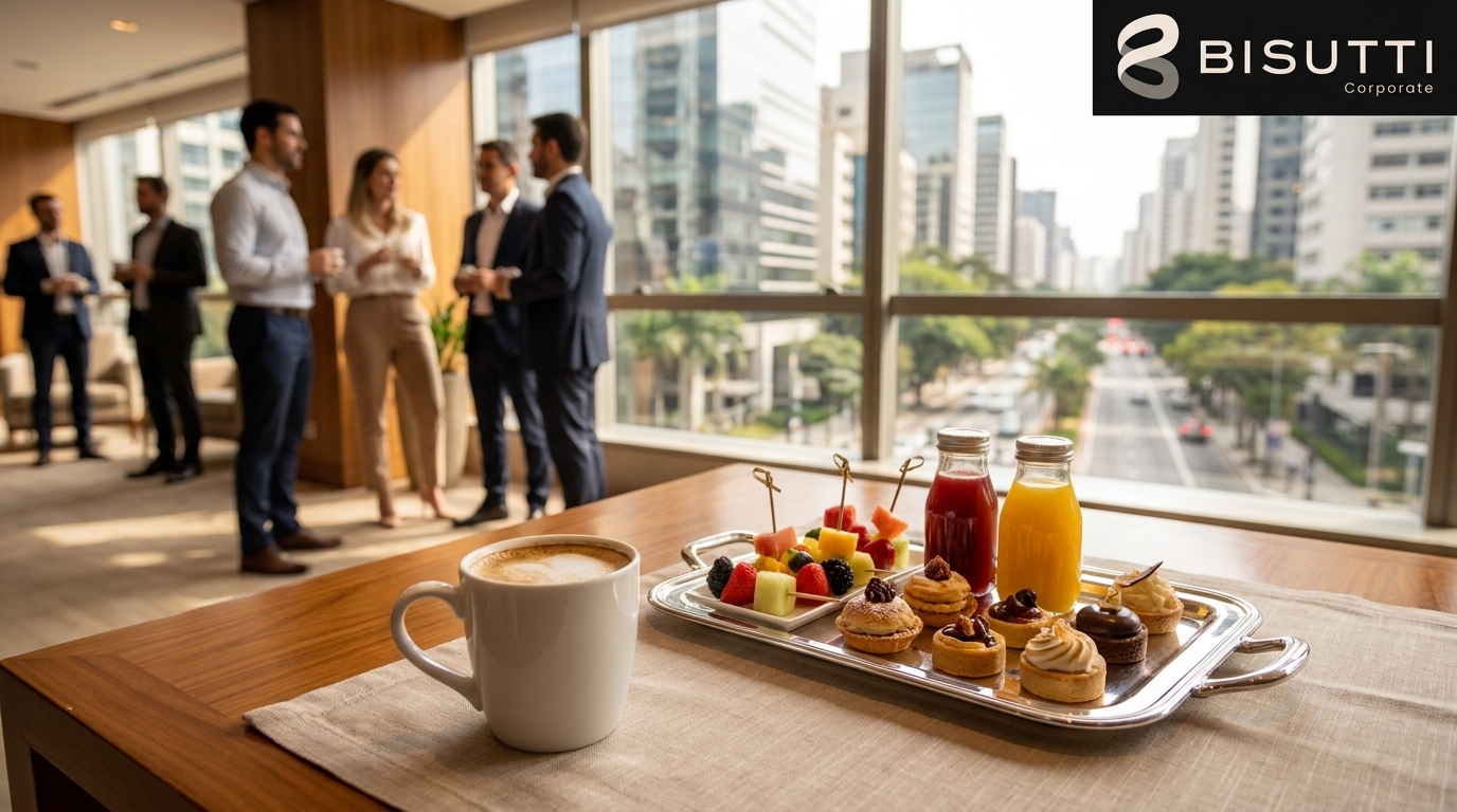 Coffee break corporativo Itaim Bibi: alta gastronomia
