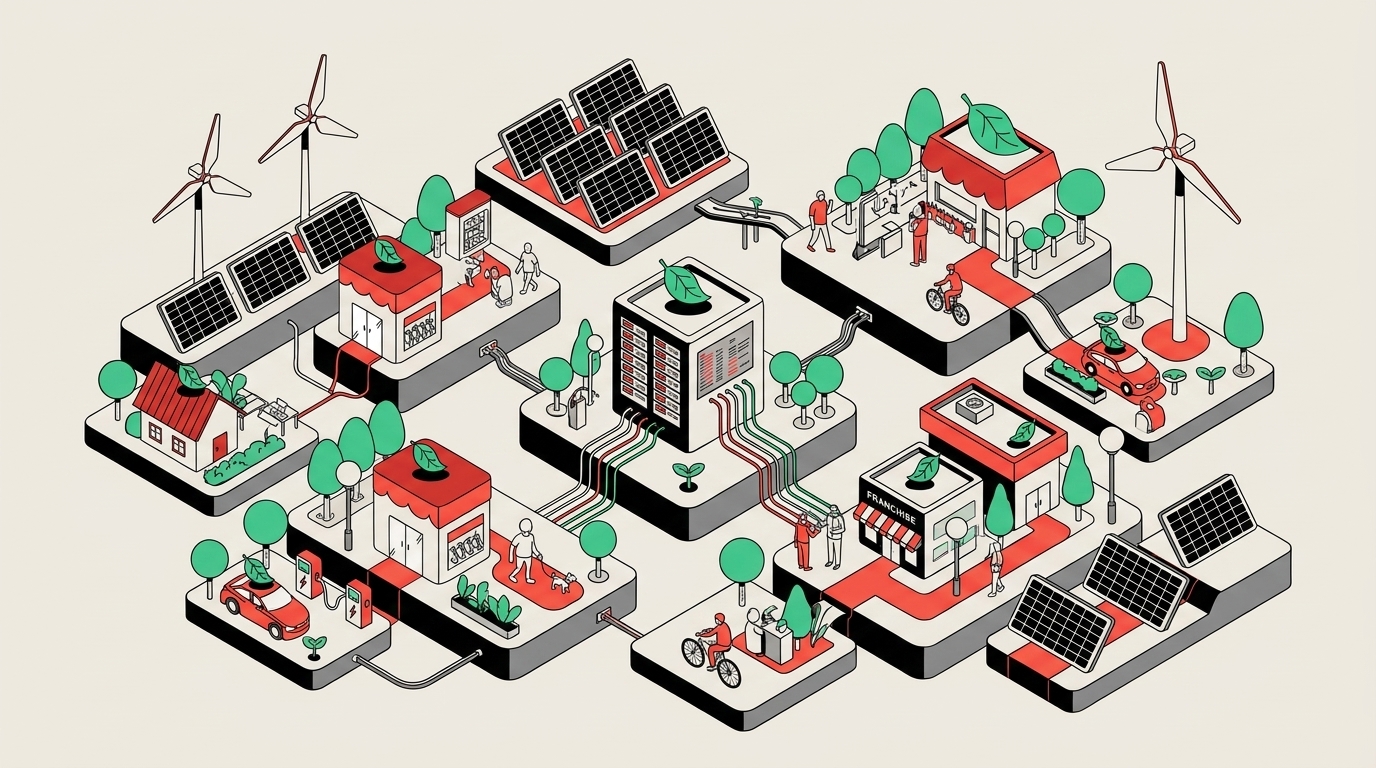 Como reduzir custo de energia renovável para franquias