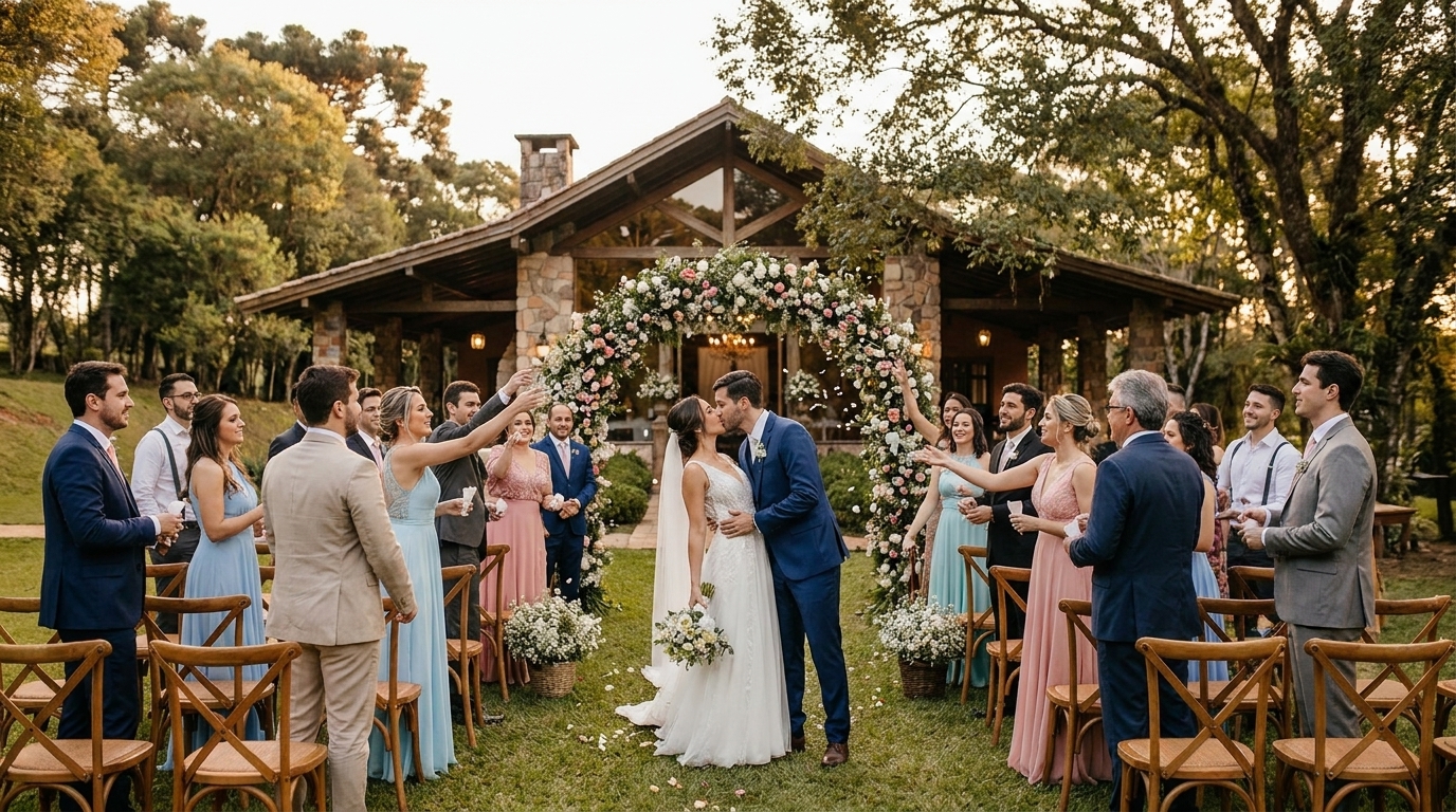 Guia 360º: como organizar casamento em sítio elegante