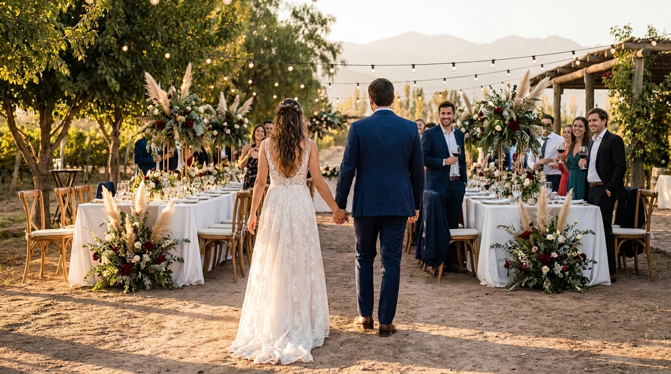 Ideias de decoração sofisticada para casamento na Argentina