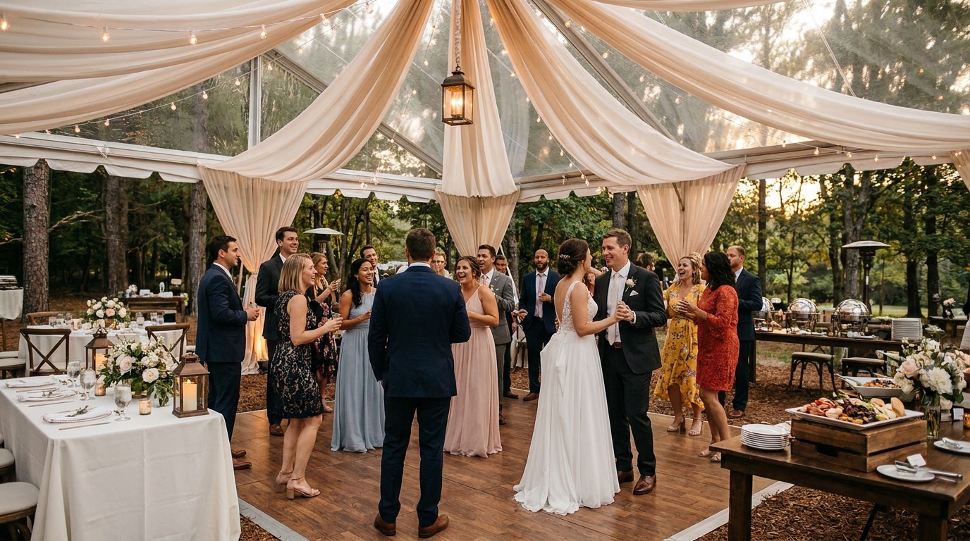 Sítio para casamento com infraestrutura e serviços