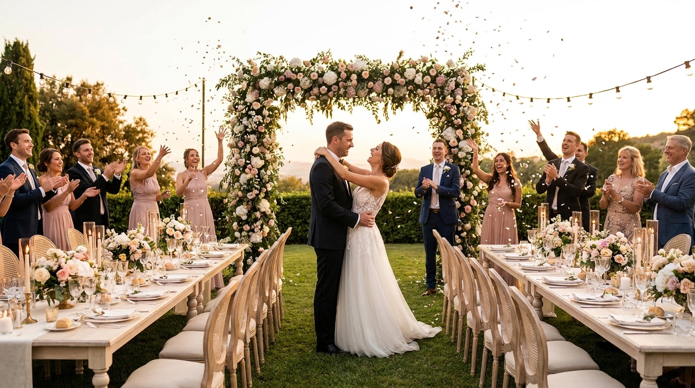 Como funciona gestão 360° para casamento de luxo