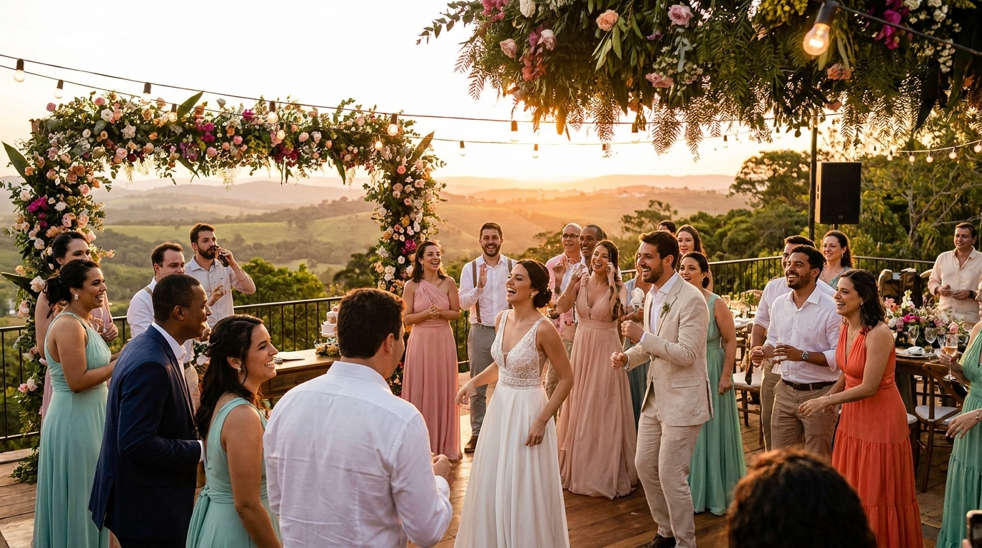 Gestão 360° de destination wedding de luxo no Brasil