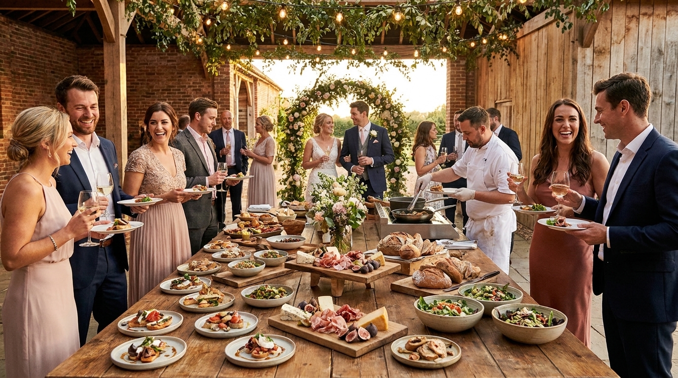Ideias de cardápio para casamento em chácara sofisticado