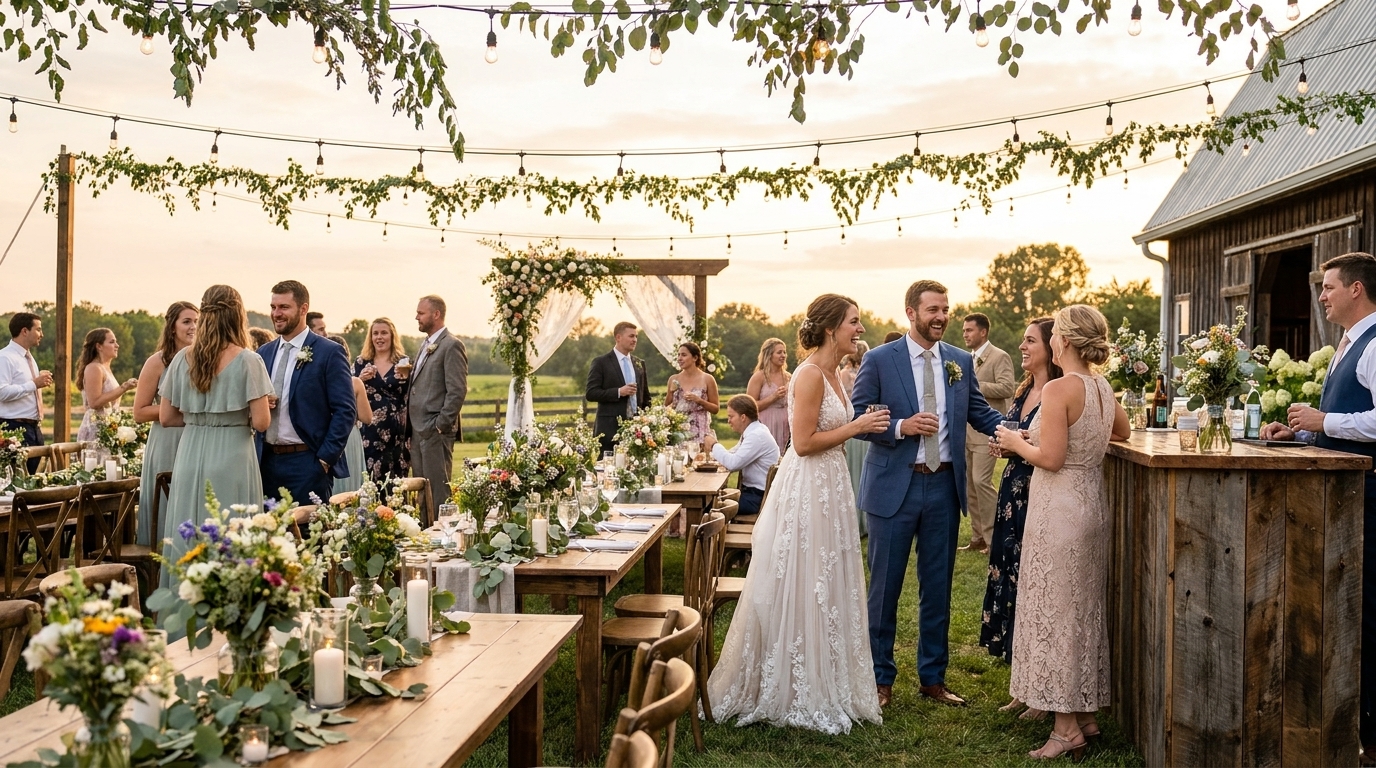 Ideias de casamento em chácara rústico sofisticado