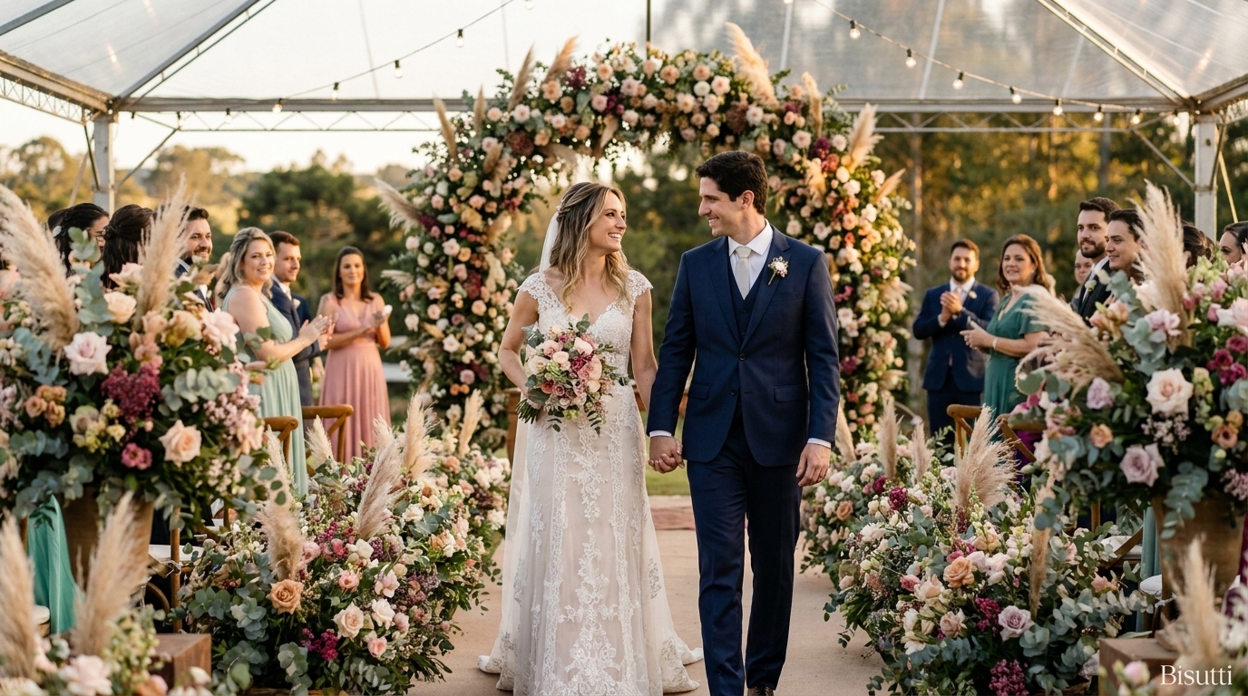 Ideias de flores naturais para casamento em chácara