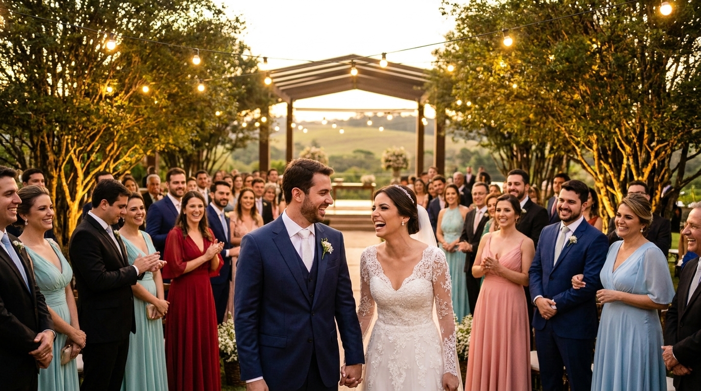 Chácara de casamento de luxo em SP com estrutura completa